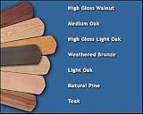17 inch Ceiling Fan Blades Medium Oak Finish