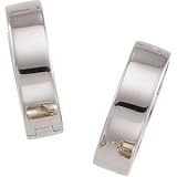 14K White Gold Hinged Earring