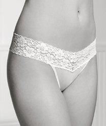 311Hi5CaaQL Maidenform Womens Satin and Lace Thong #40323