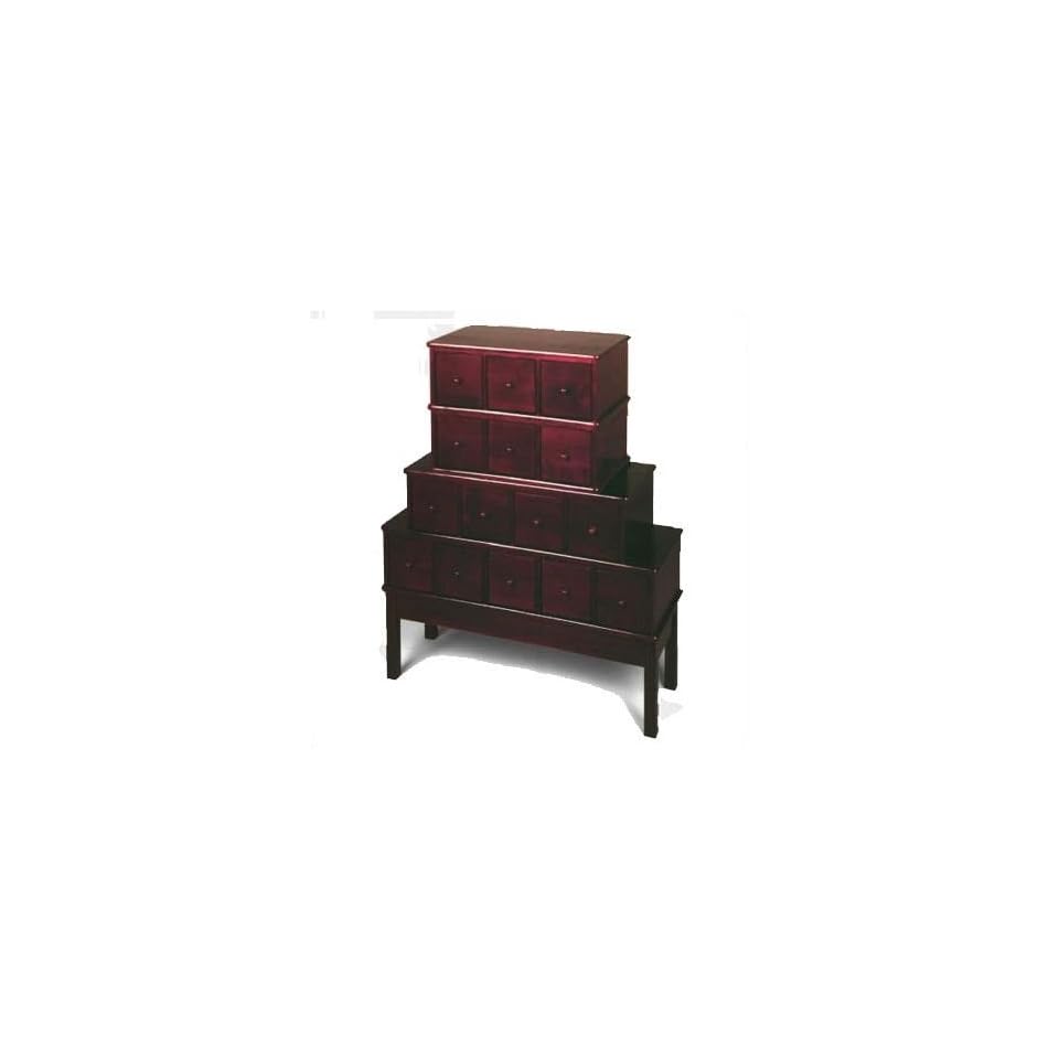 Wood 15 Drawer Cd Dvd Storage Cabinet Apothecary Style Cd 375