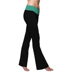Zobha Women's Flared Pant, Black/Summer Green, 02