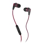 Skullcandy S2IKDY-010 Ink'd 2.0  Earbud Headphones with Mic (Black/Red)