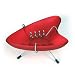 Aschenbecher in Retro Nierenform RED GLAS