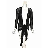 PURP7E Pointed Cardigan Tie Sweater in Black at PURP7E