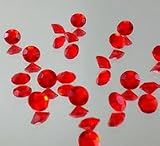 2000 RED Diamond Table Confetti Wedding Bridal Shower Party Decorations 1/3ct