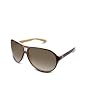 Marc Jacobs Signature Two-tone Aviator Plastic Sunglasses tortoise/shaded brown