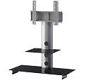 Sonorous PL2200 Black Glass and Silver Aluminium Stand for TV Sizes  upto 37inch