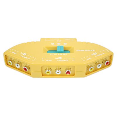 HDE 3 Way A V RCA Switch SplitterB009ITDROA : image