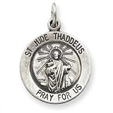 Sterling Silver Saint Jude Thaddeus Medal