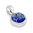 Blue Millefiori 10mm Round Pendant