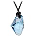 Handcrafted Leather Aqua Galactic Necklace MADE WITH SWAROVSKI ELEMENTS