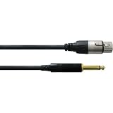 CORDIAL Mikrofonkabel Neue FAIR LINE CCM 5 FP, 5,0 m XLR female / Klinke mono, Kabel: Mikrofonkabel neuen FAIR LINE, neue hochwertige REAN-XLR-Steckverbinder