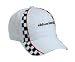 shivering Adult White Racing Checker Hat / Cap