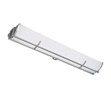 Aliotta Linear Decorative Flush Mount in Satin Platinum by 