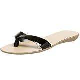 Nine West Womens Kiscofun Sandal,Black Patent,8.5 M
