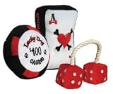 High Rollers Plush Dog Toys - Ace of Bones