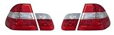 Produkt-Bild: R&uuml;ckleuchten Set, passend f&uuml;r 3er BMW E46 (nur Limo) Mod. Bj. 5/98-8/01. Ausf&uuml;hrung: Klarglas Rot/Wei&szlig;.