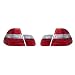 R�ckleuchten Set, passend f�r 3er BMW E46 (nur Limo) Mod. Bj. 5/98-8/01. Ausf�hrung: Klarglas Rot/Wei�.