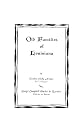 Old families of Louisiana