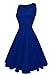 Anni Coco® Women's Classic 1950s Vintage Hepburn Dresses Blue Medium