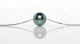 HinsonGayle Handpicked AAA Peacock Tahitian Cultured Pearl Solitaire Necklace