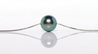 HinsonGayle Handpicked AAA Peacock Tahitian Cultured Pearl Solitaire Necklace