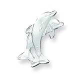 Sterling Silver Dolphins Pendant with 20 inch Sterling Silver Chain