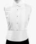 Men's Poly Satin Bow Tie and Cummerbund Sets with Free Gift Box, White
