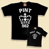 Dad & Sprog Twin Set - Half Pint/Pint - Black