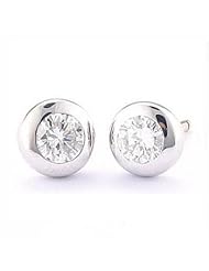 VS 0.20Ct Round Diamond Solitaire Stud Earrings 14K Gold Ball