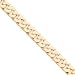 14k 10mm Hand-polished Fancy Link Chain Bracelet - 8 Inch - Lobster Claw