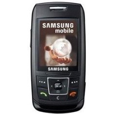 Samsung SGH E250 -black- Cellular phone with digital camera / digital player / FM radio - GSM