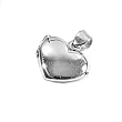 Silver Cubic Zirconia Locket Pendants, Size: 14mm
