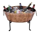 Achla C-52C Embossed Copper Galvanized Tub