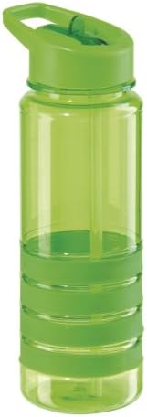 OggiCorporation 8052.11 Tritan 25-ounce Sport Bottle with Flip Up Spout and Straw, Green