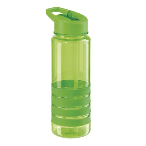 OggiCorporation 8052.11 Tritan 25-ounce Sport Bottle with Flip Up Spout and Straw, Green