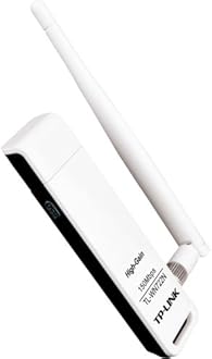 Tp. Link Tl. Wn722n Wireless N150 High Gain Usb Adapter,150Mbps, W/4 Dbi High Gain Detachable Antenna, Ieee 802.1B/G/N, Wep, Wpa/Wpa2 . Usb . 150 Mbps . 2.48 Ghz Ism . External "Product Type: Wireless Devices/Wireless Nics &amp; Adapters"