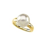 14K Yellow Gold 11 MM Paspaley South Sea Cultured Pearl Ring