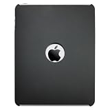 Bluetrade - Coque rigide de protection arri&egrave;re finition caoutchouc m&eacute;tallis&eacute; pour Apple iPad - Noir