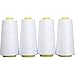 Threadart Polyester Serger Thread - 2750 yds 40/2 - White - 56 Colors Available - 4 Cone Bundle Pack