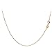 14K Yellow Gold Box Venetian Chain Very Thin Necklace 0.45mm 16 Inches
