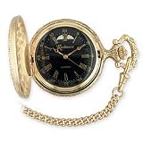 Black Hills Gold Mens Black Face Pocket Watch by RICH PEEL