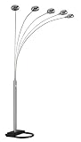Dorel 00ORE6962SN 5 Arms Arch Floor Lamp - Satin Nickel