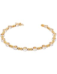 14K Yellow Gold Citrine 7" Bracelet