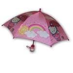 Sanrio Hello Kitty Girl's Pink Umbrella with 3D Handle