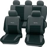 Zoom Produkt-Bild: Cartrend 60122 Sitzbezug Komplett-Set "Active", Silber, mit Dokunaht