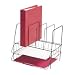 Black Double Letter Tray With Sorter, 13 7/8