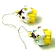 Yellow Cupcake Dangle Earrings Fashion Jewelry