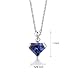 Superman Cut 6.25 carats Alexandrite Sterling Silver Rhodium Finish Pendant with 18 inch Silver Necklace image 1