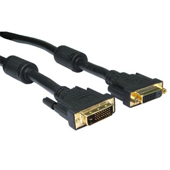 Cable-Tex DVI-D Dual Link 24+1 Extension Cable Lead 5 Metres Cable-Tex DVI-D Dual Link 24+1 Extension Cable Lead 5 Metres
